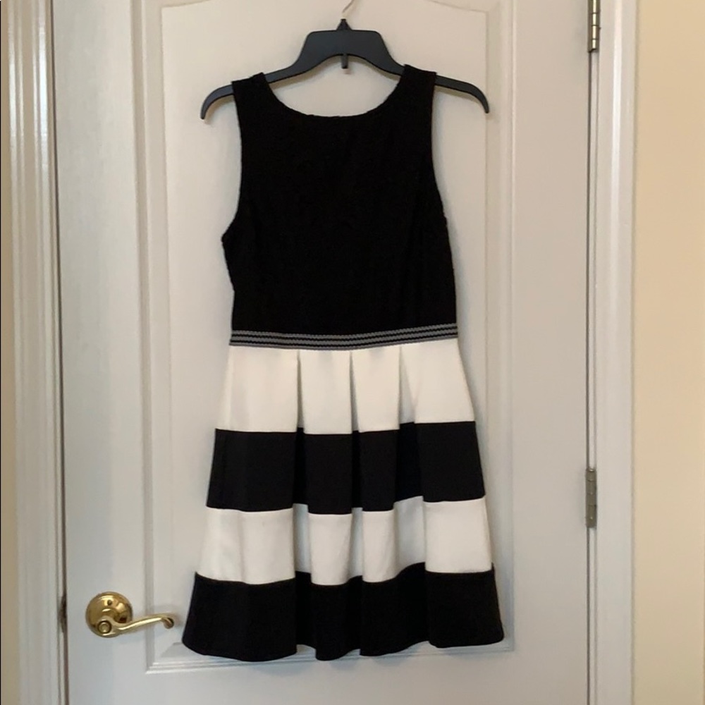 Black and White Mini Dress